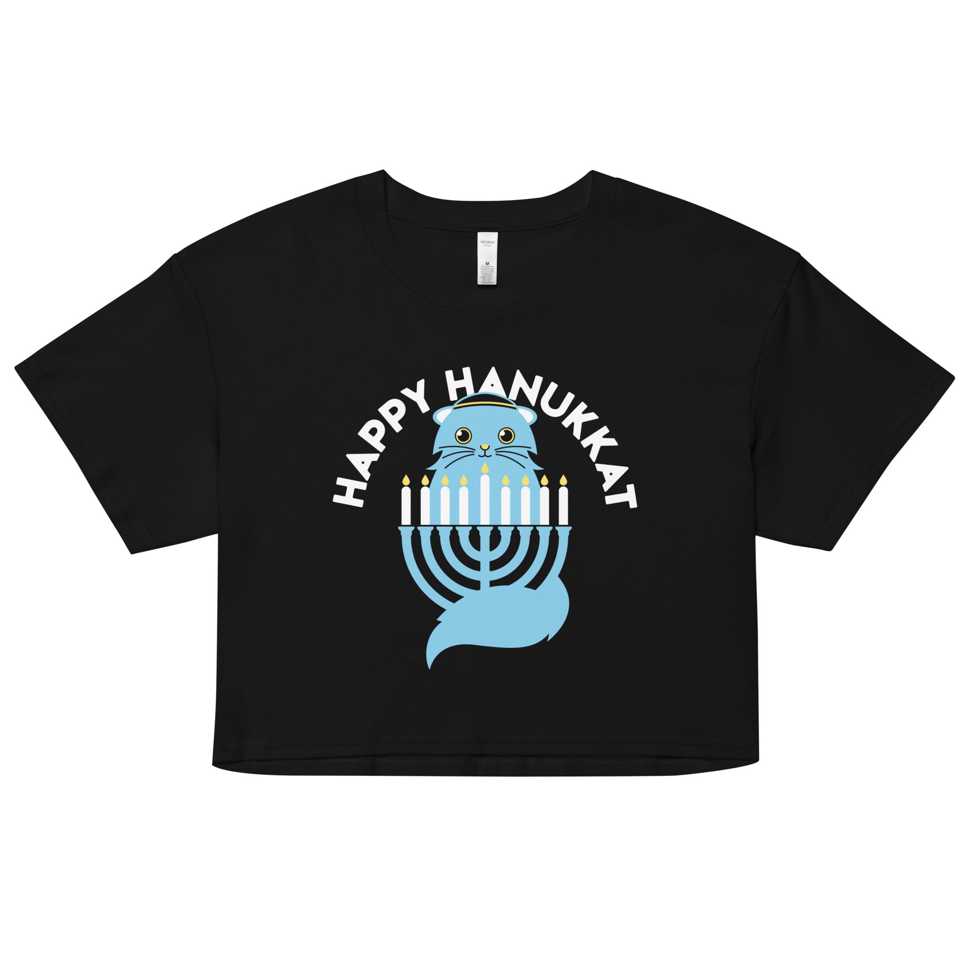 Happy Hanukkat Women's Crop Tee