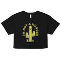 I'm Not A Hugger Women's Crop Tee