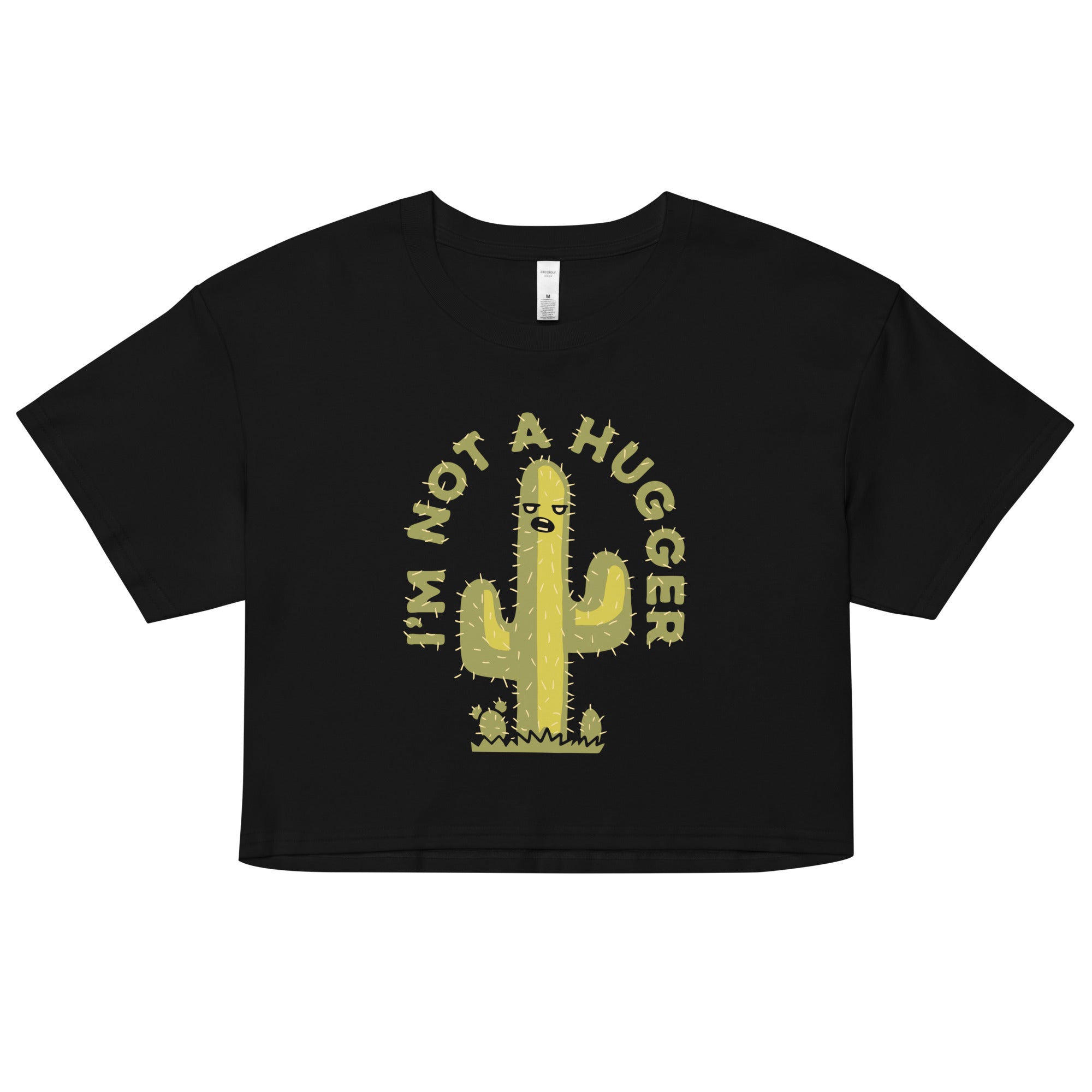 I'm Not A Hugger Women's Crop Tee