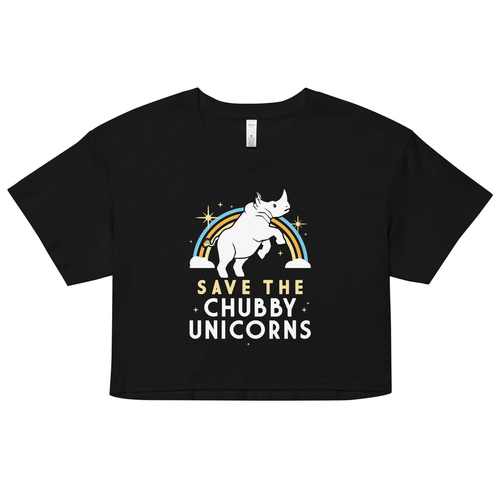 Save The Chubby Unicorns Women's Crop Tee