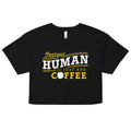 Instant Human Just Add Coffee Women's Crop Tee
