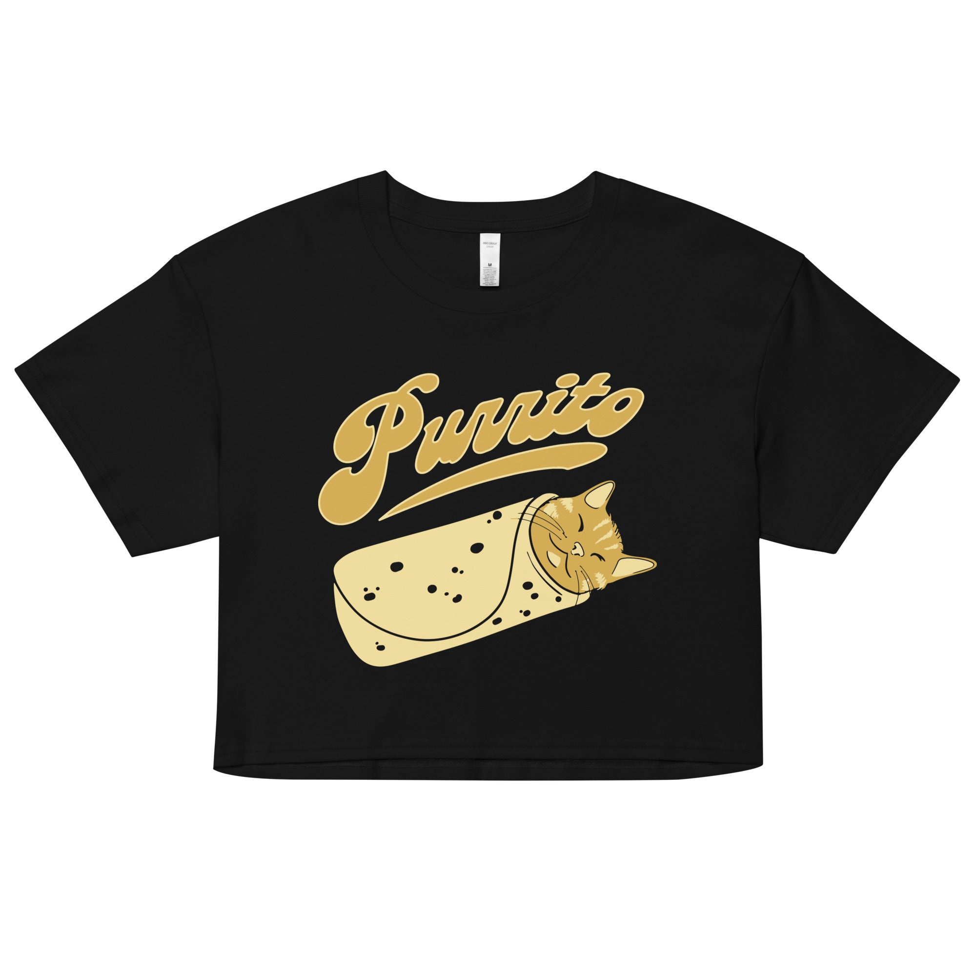 Purrito Women's Crop Tee