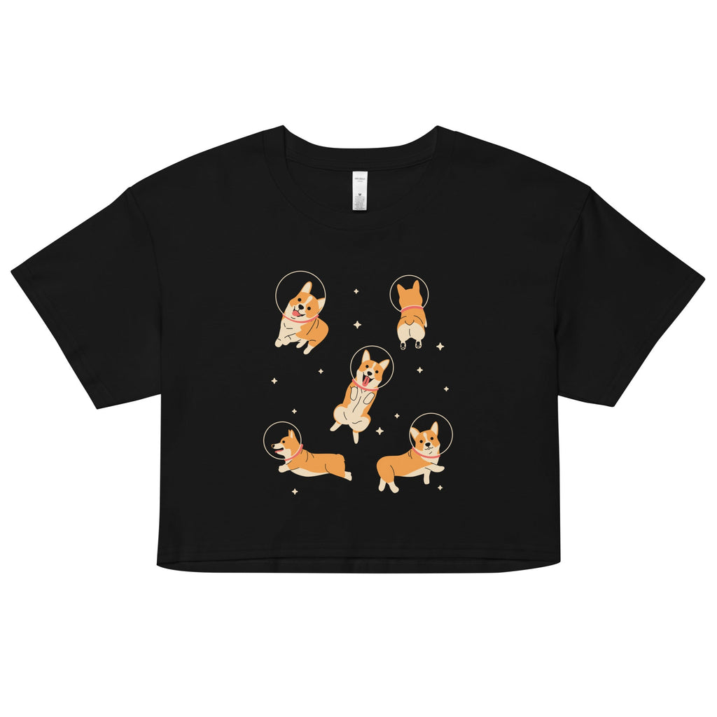 Corgis In Space Women's Crop Tee