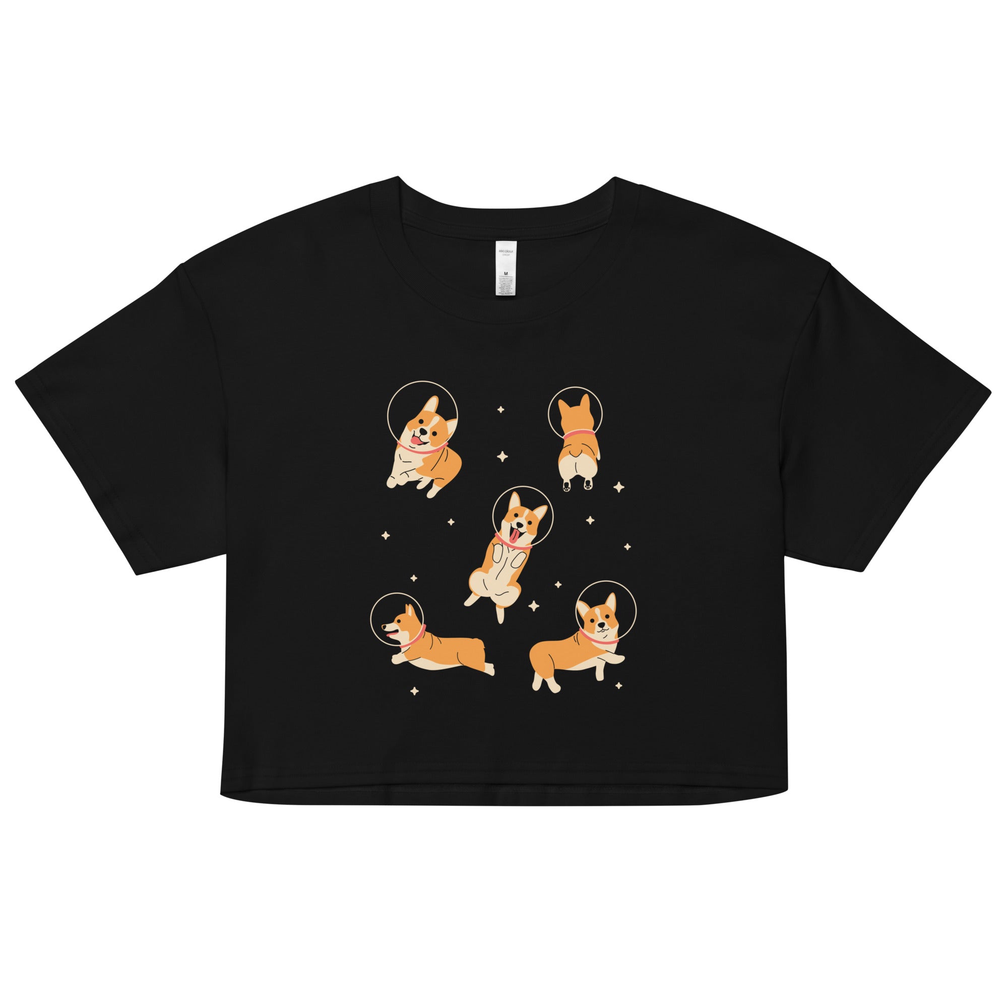 Corgis In Space Women's Crop Tee