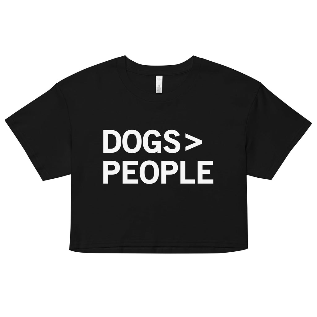 Dogs>People Women's Crop Tee