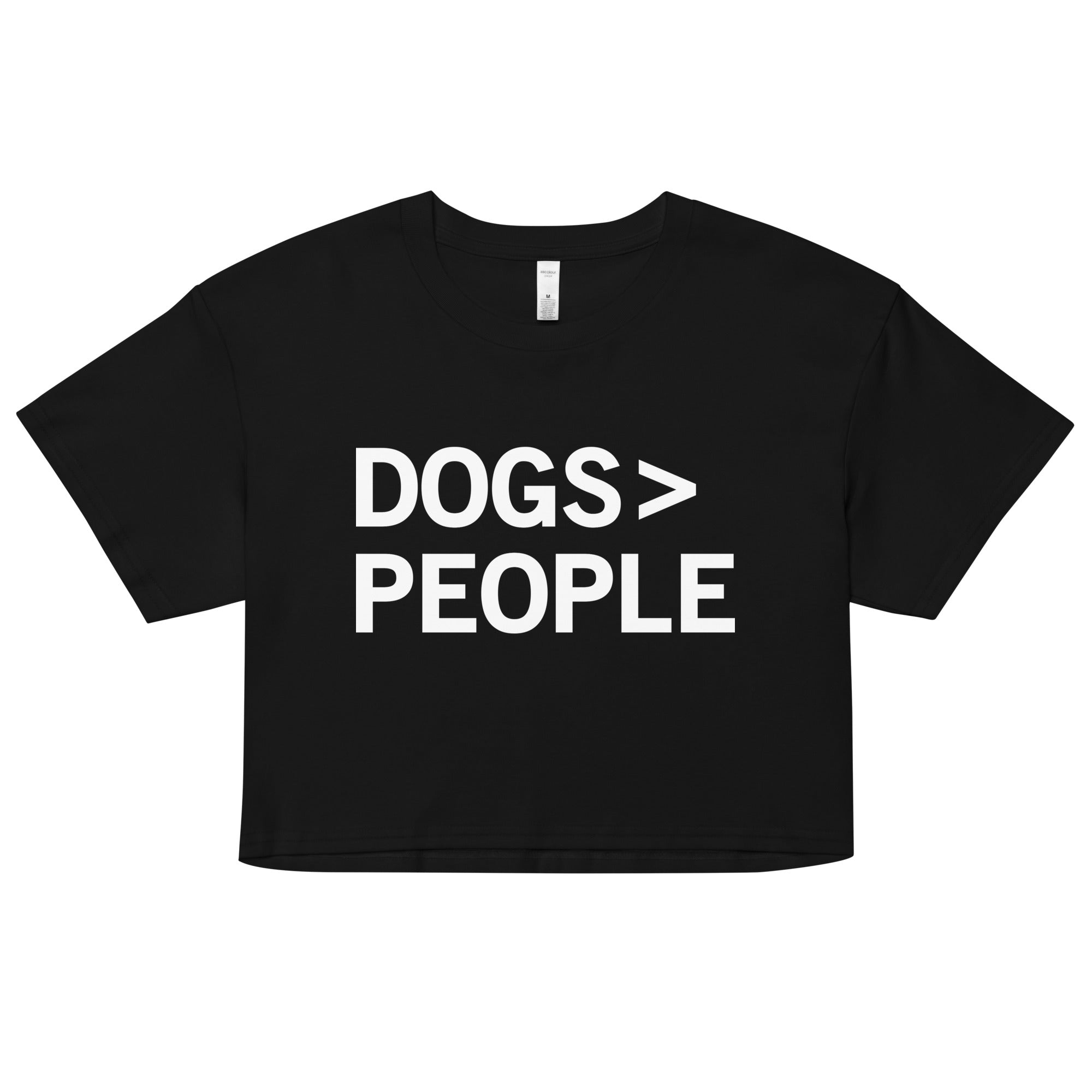 Dogs>People Women's Crop Tee