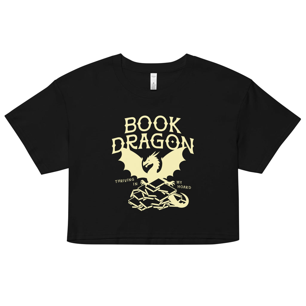 Book Dragon Thriving In My Hoard Women's Crop Tee