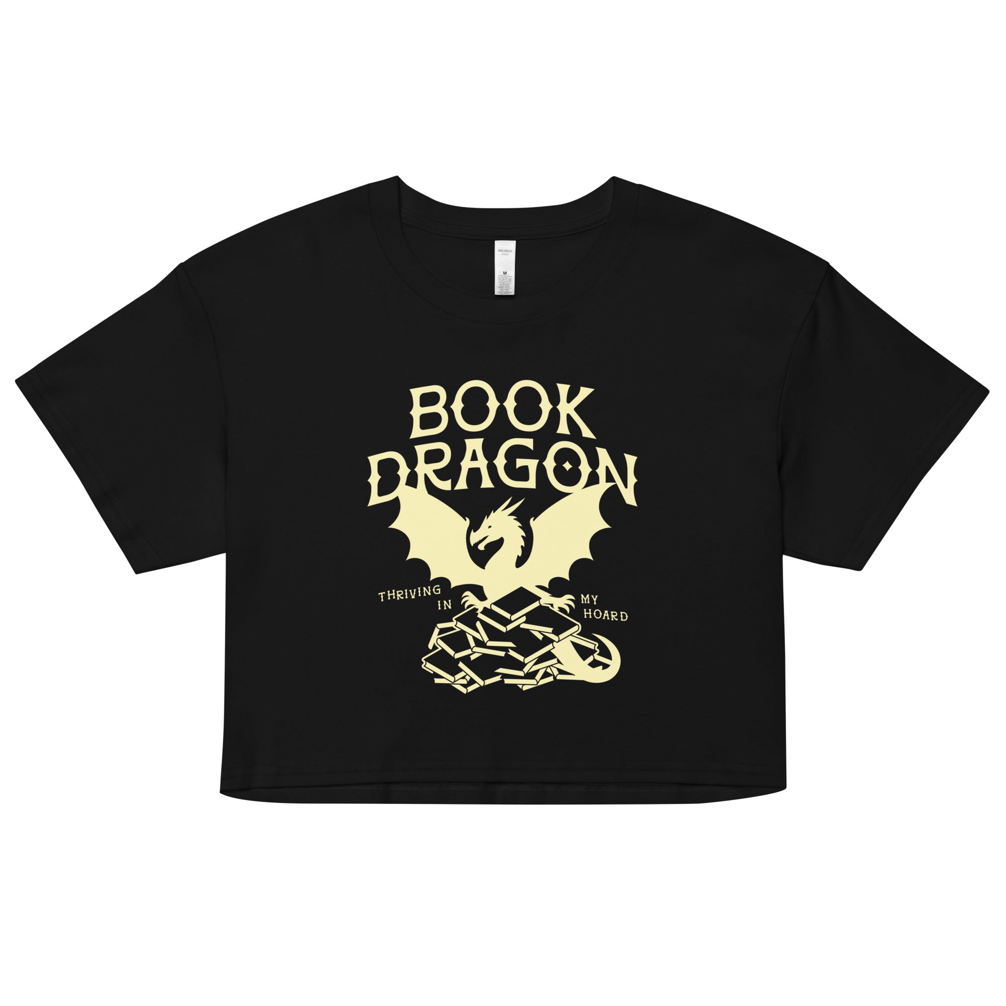 Book Dragon Thriving In My Hoard Women's Crop Tee