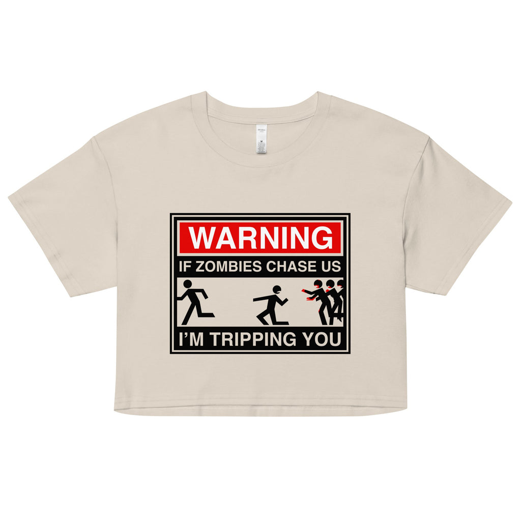 If Zombies Chase Us Women's Crop Tee