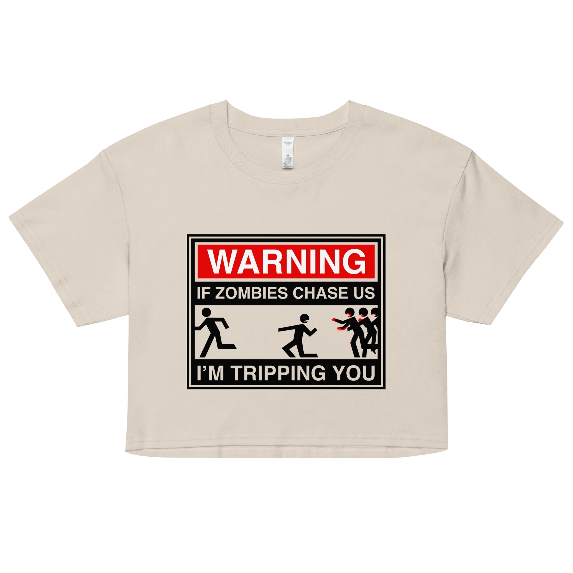 If Zombies Chase Us Women's Crop Tee