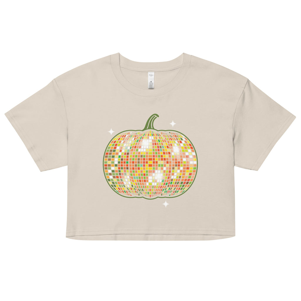 Disco Pumpkin Women's Crop Tee