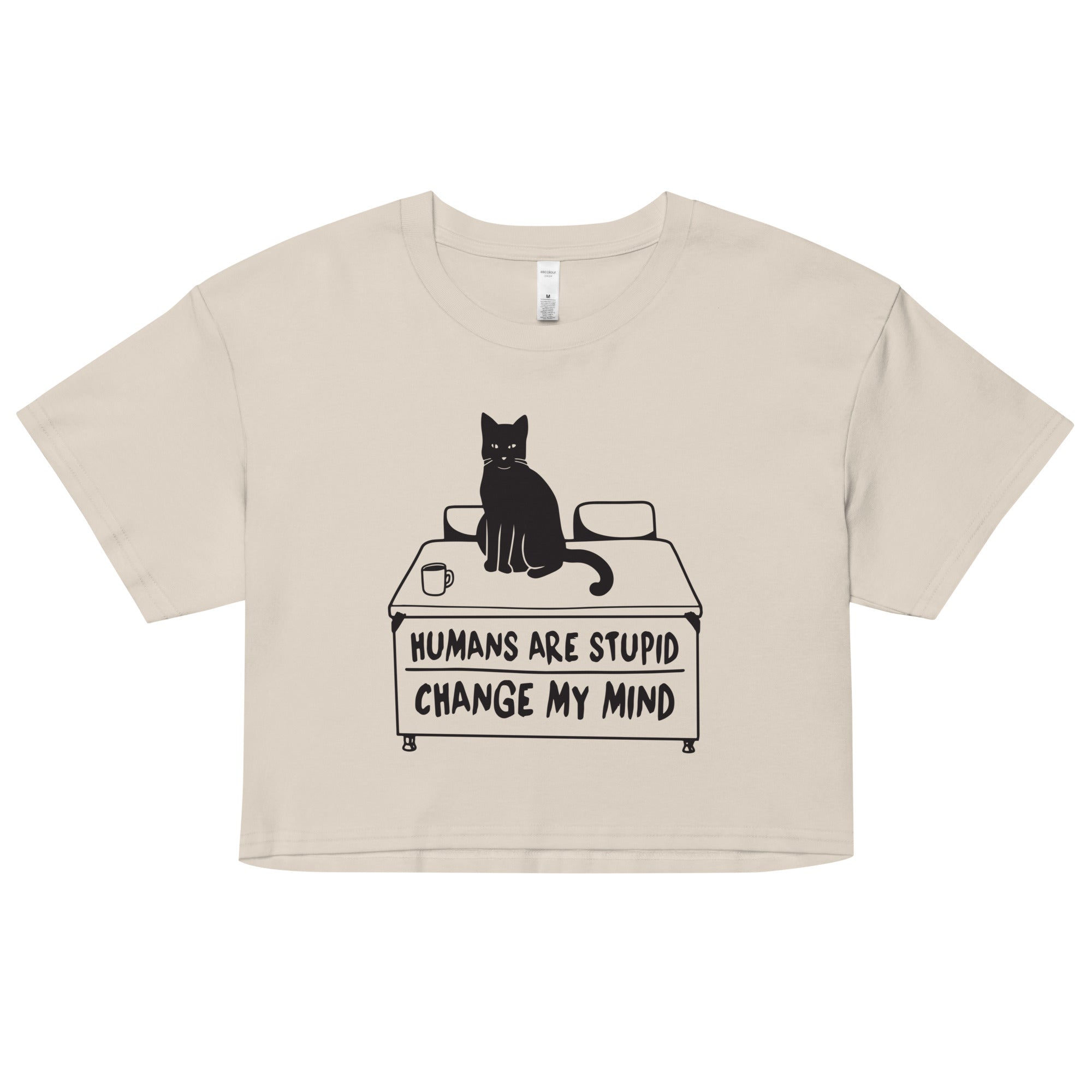 Humans Are Stupid Women's Crop Tee