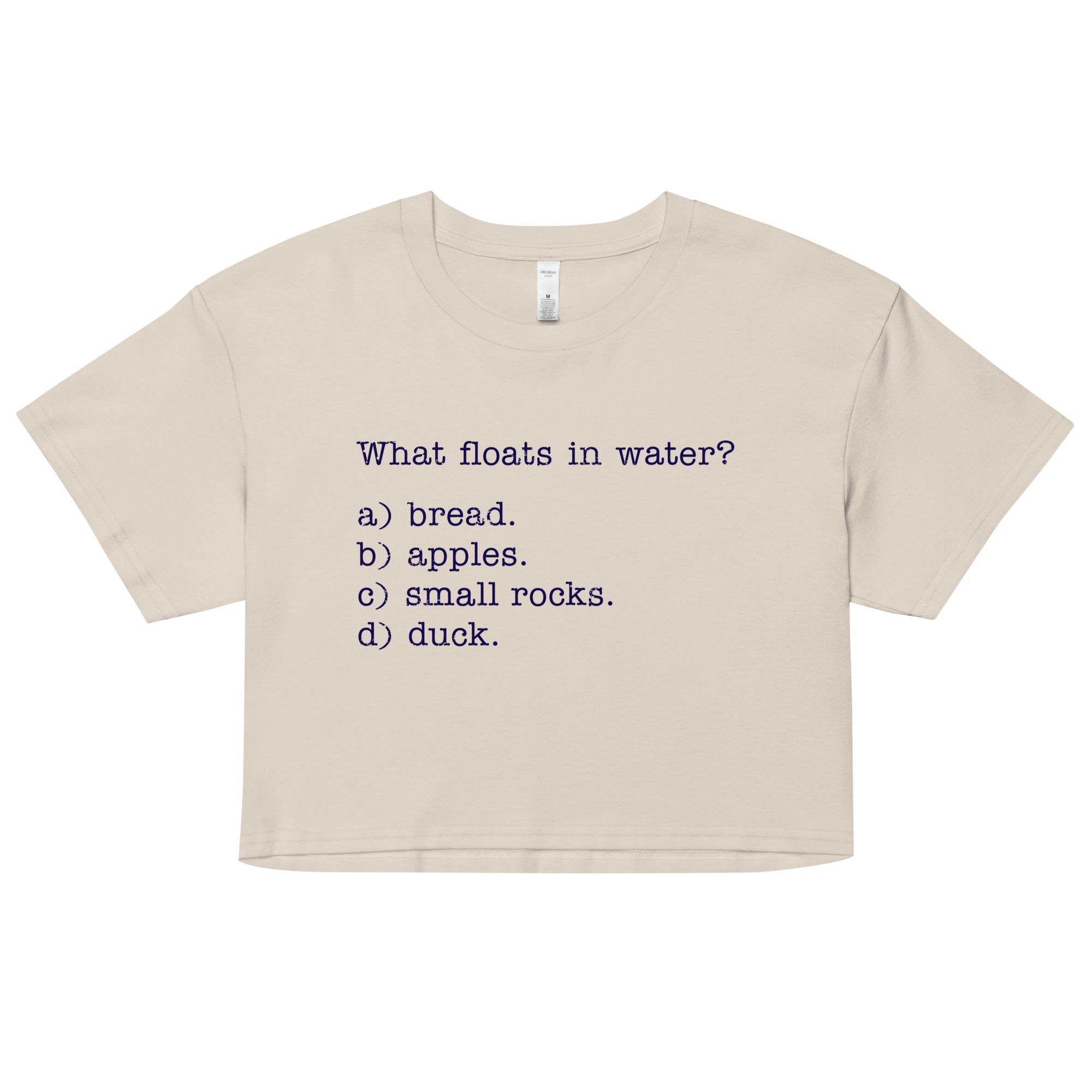 What Floats In Water? Women's Crop Tee