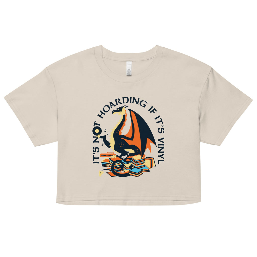 It's Not Hoarding If It's Vinyl Women's Crop Tee