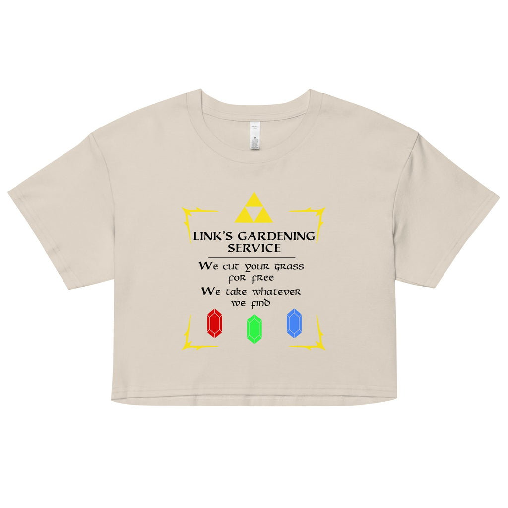 Link's Gardening Service Women's Crop Tee