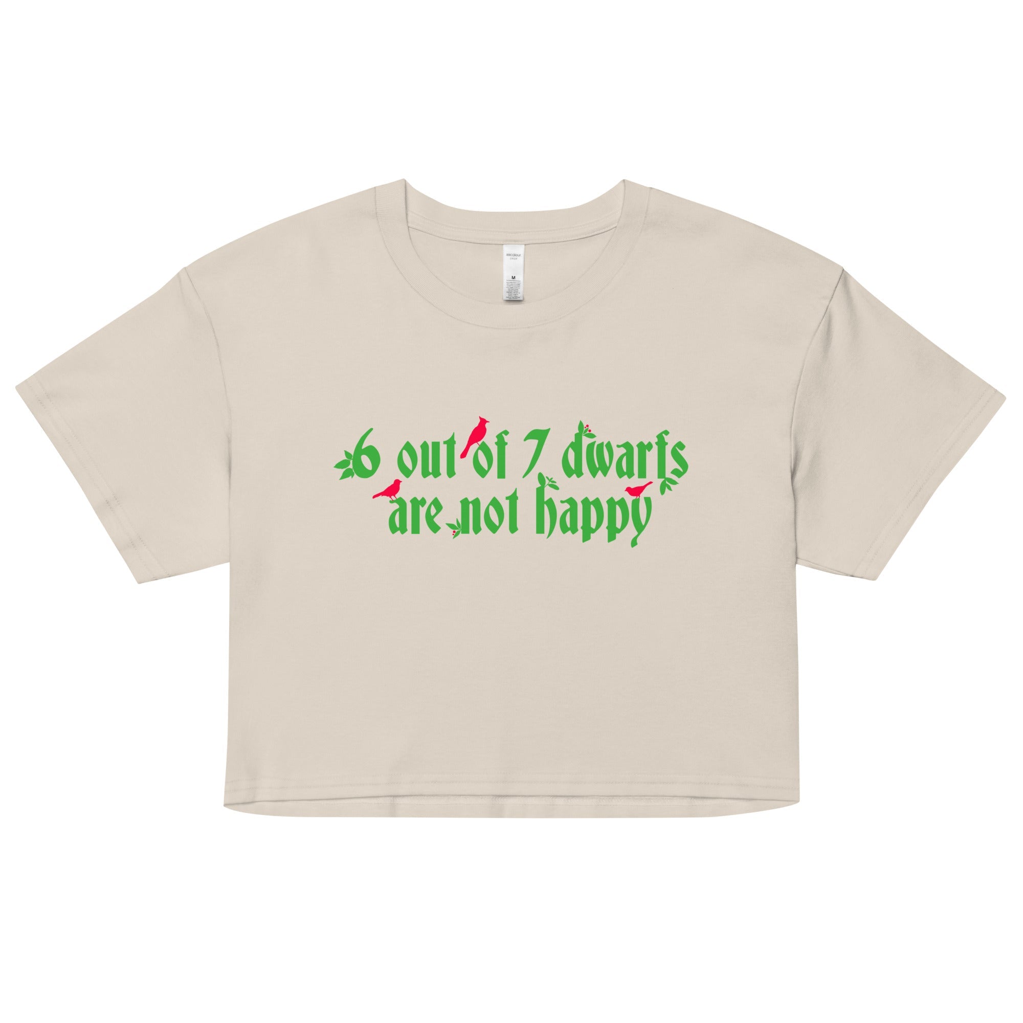 6 Out Of 7 Dwarfs Women's Crop Tee
