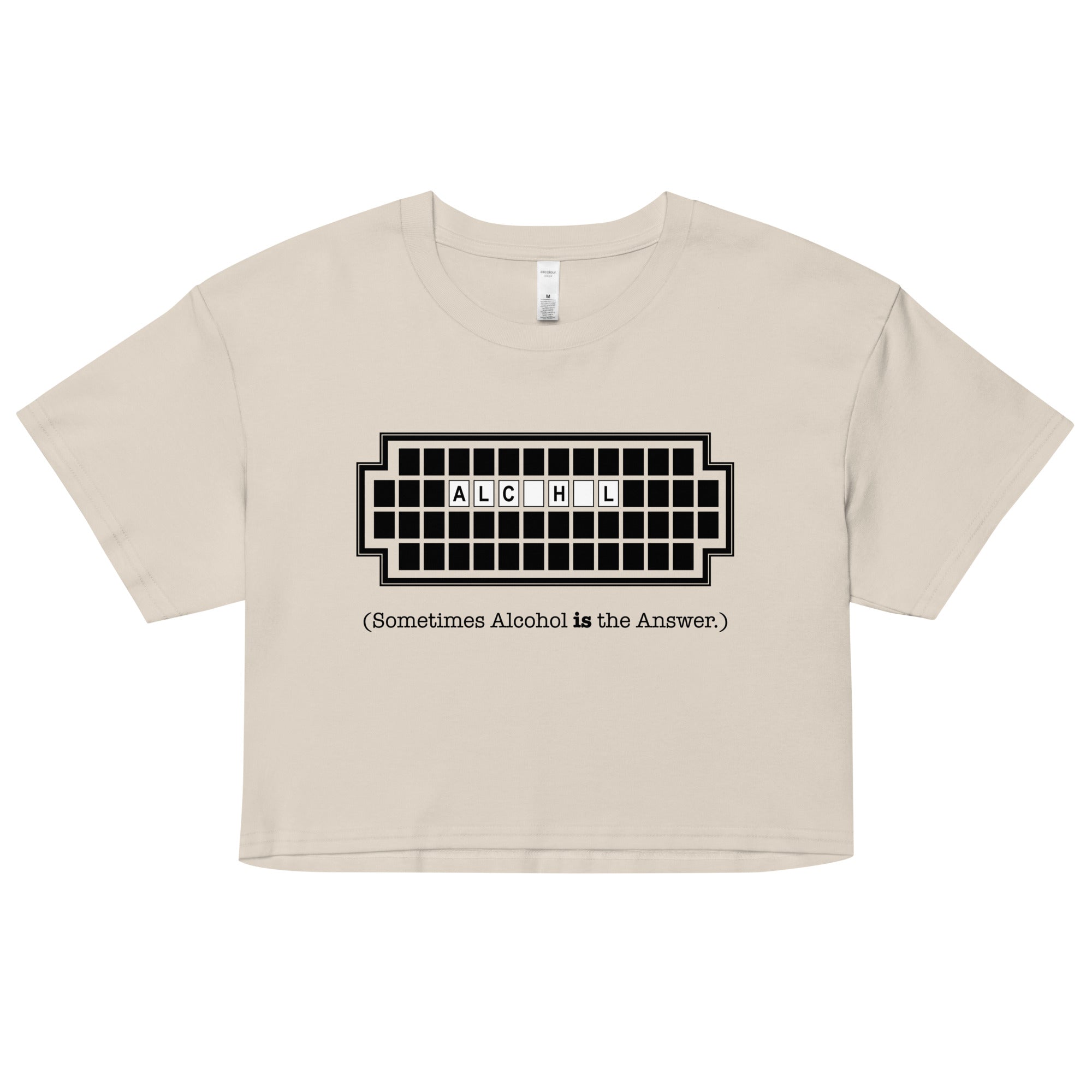 Alcohol Is The Answer Women's Crop Tee