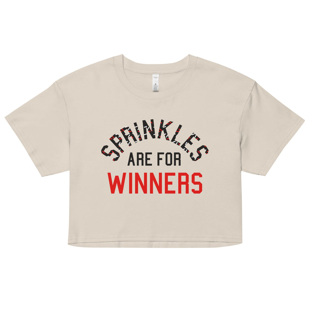Sprinkles Are For Winners Women's Crop Tee