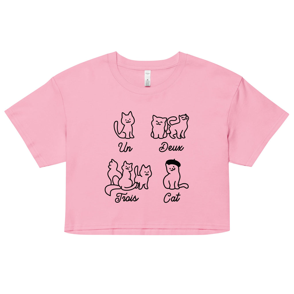 Un Deux Trois Cat Women's Crop Tee