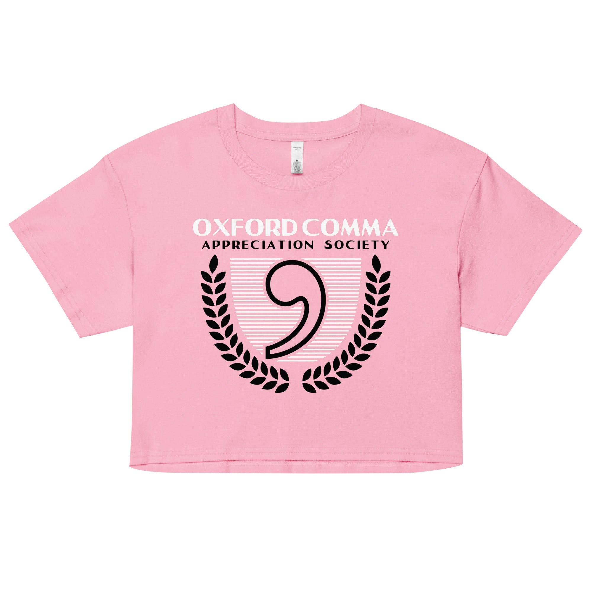 Oxford Comma Appreciation Society Women's Crop Tee