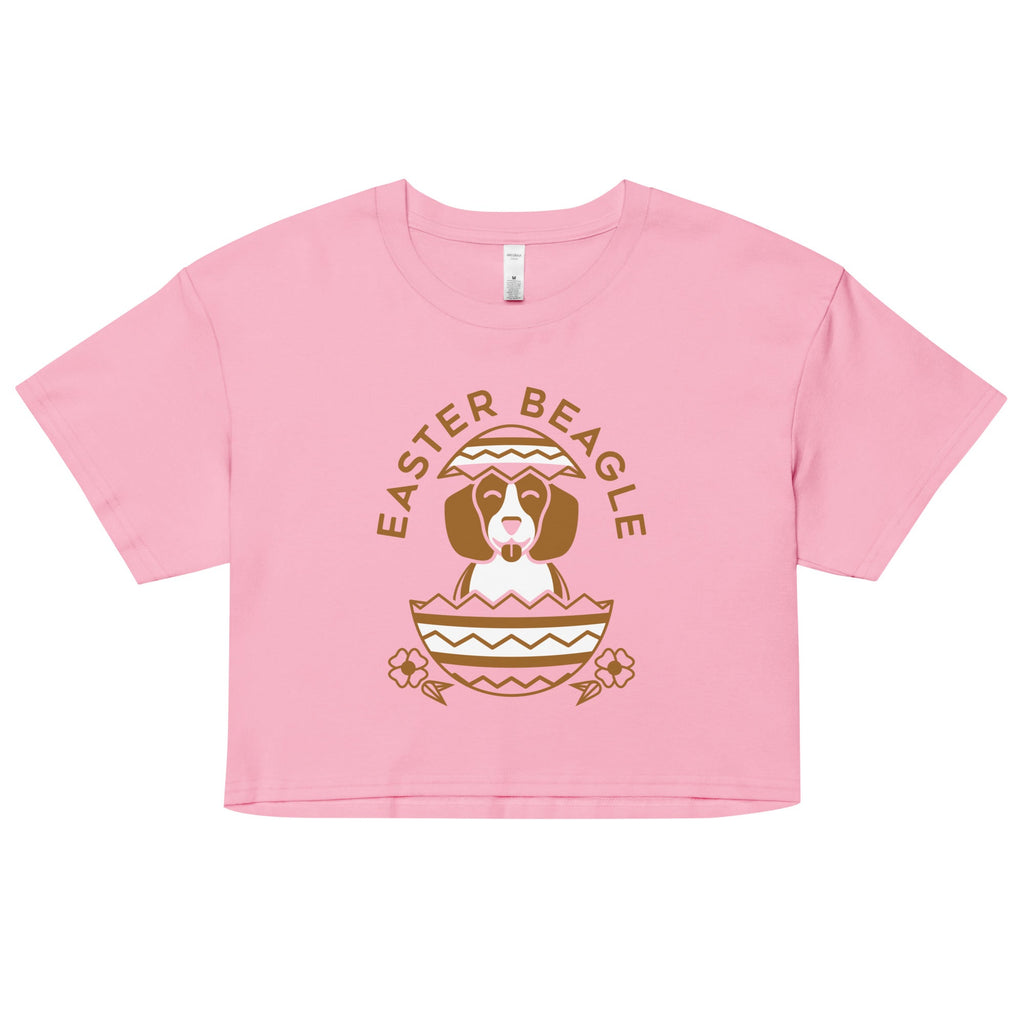Easter Beagle Women's Crop Tee