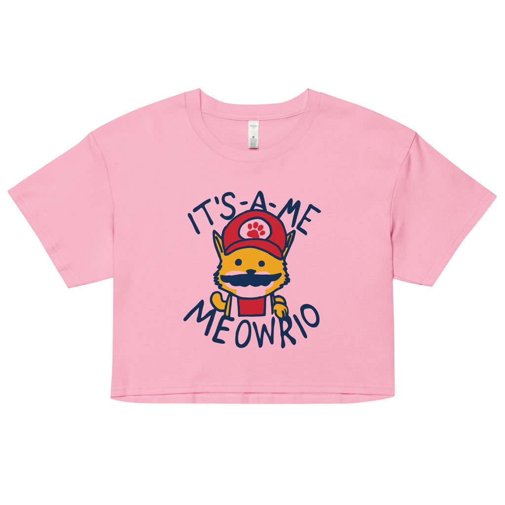 It's-a-me Meowrio Women's Crop Tee