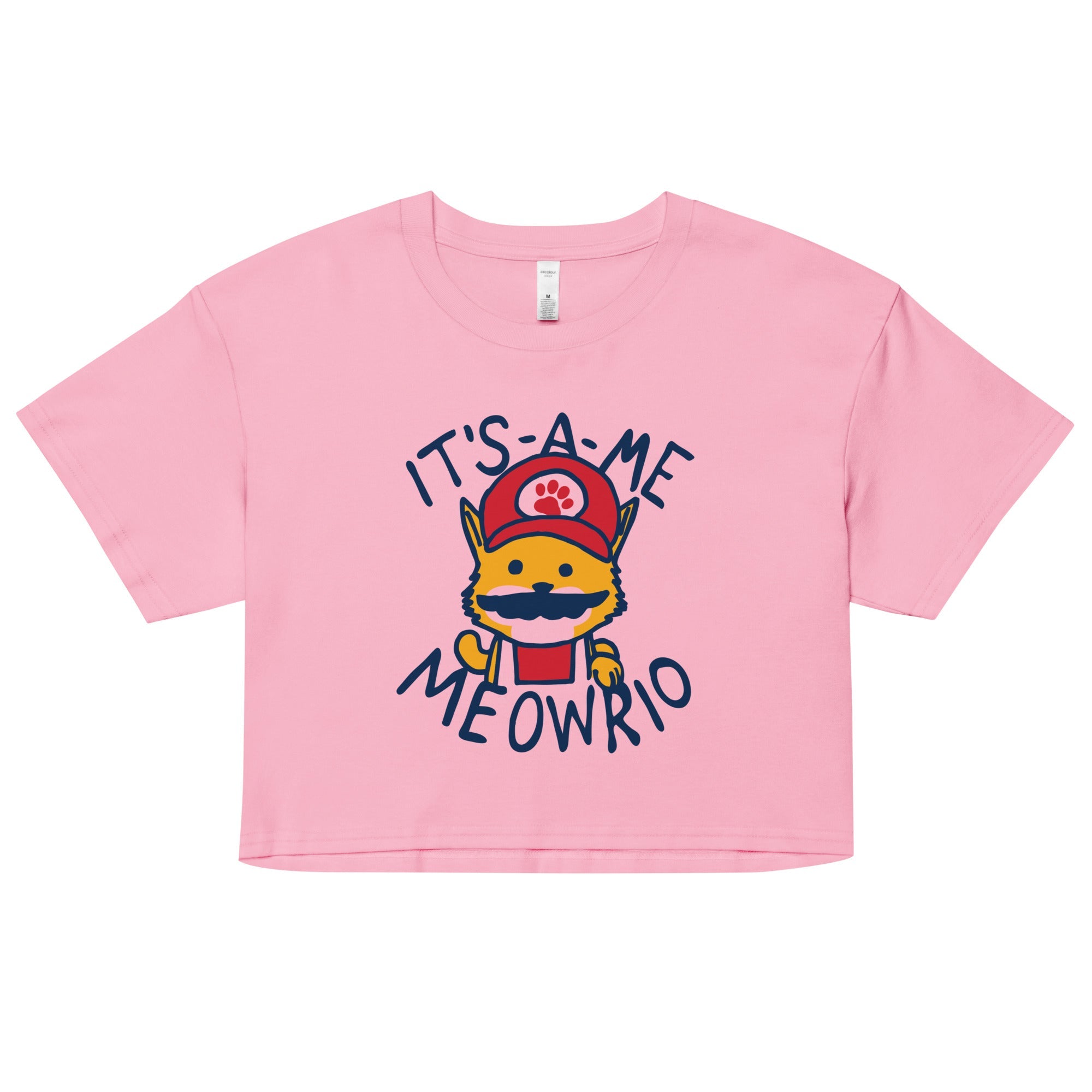 It's-a-me Meowrio Women's Crop Tee