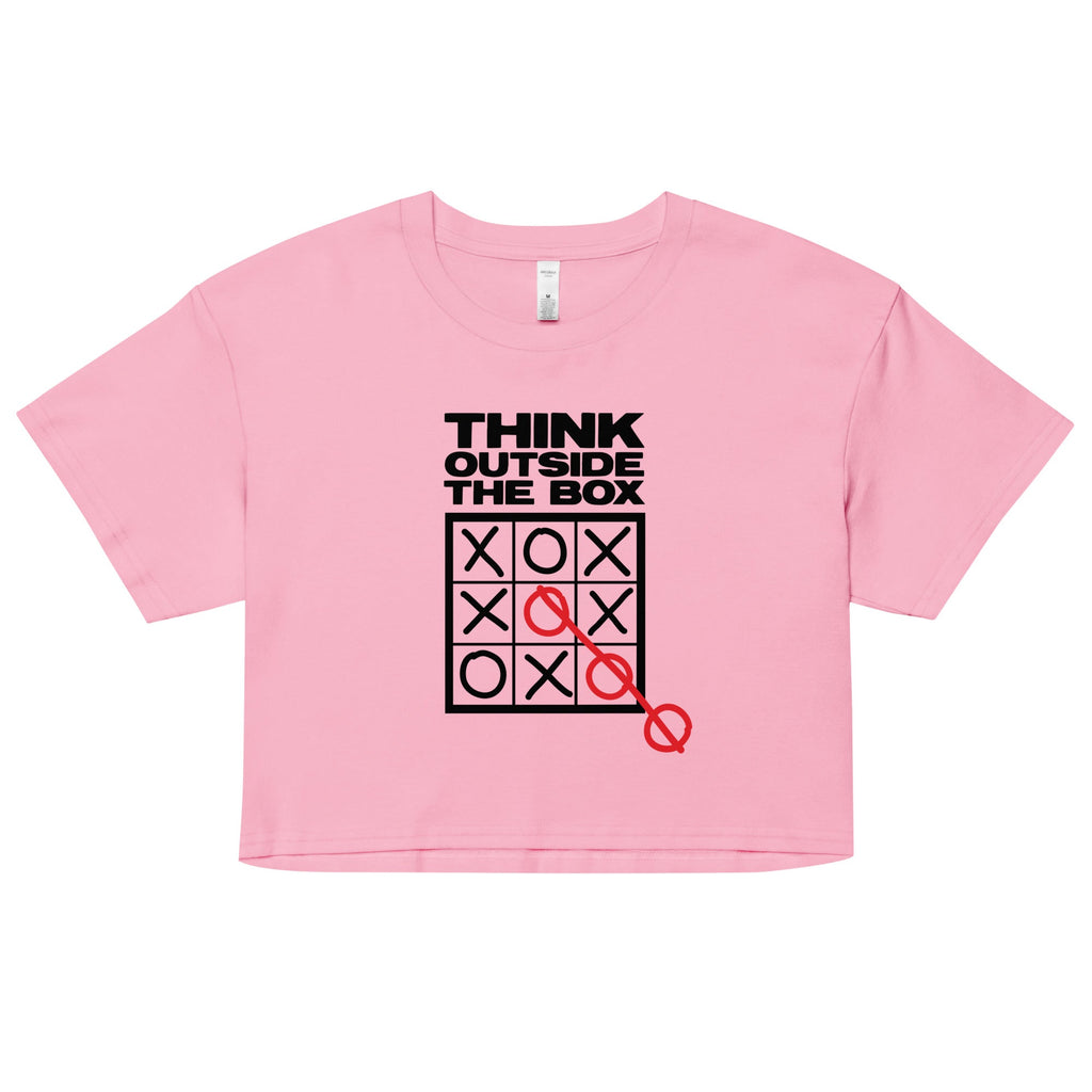 Think Outside The Box Women's Crop Tee