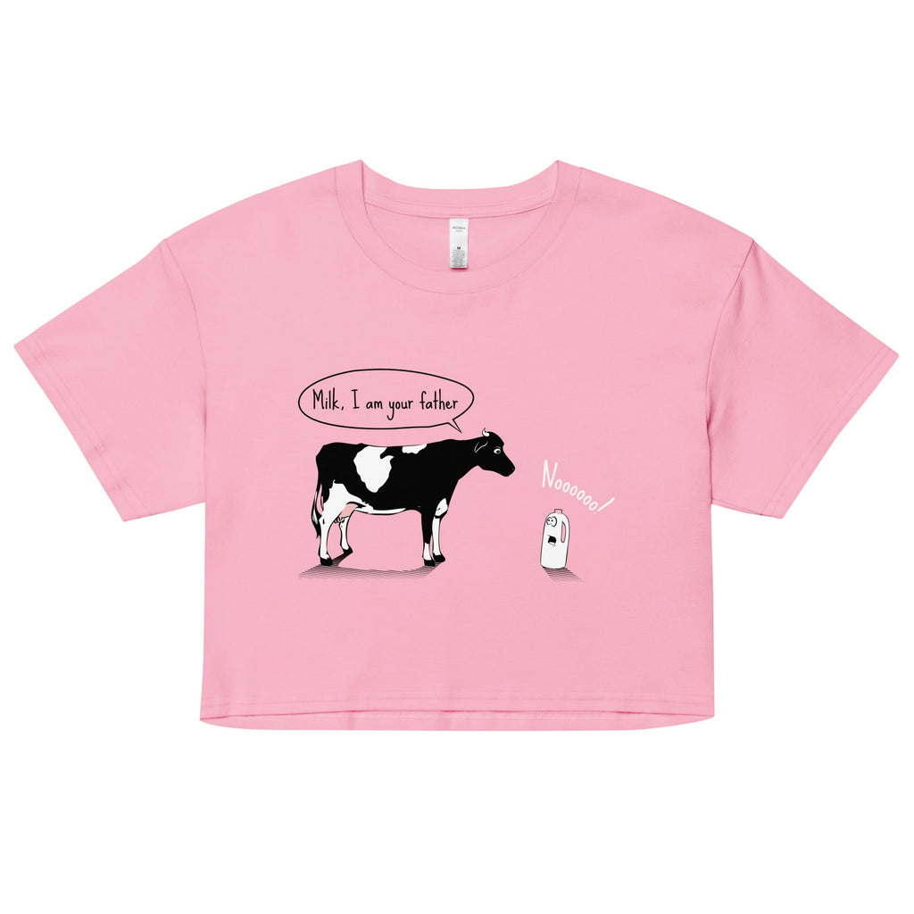 Milk, I am your father Women's Crop Tee