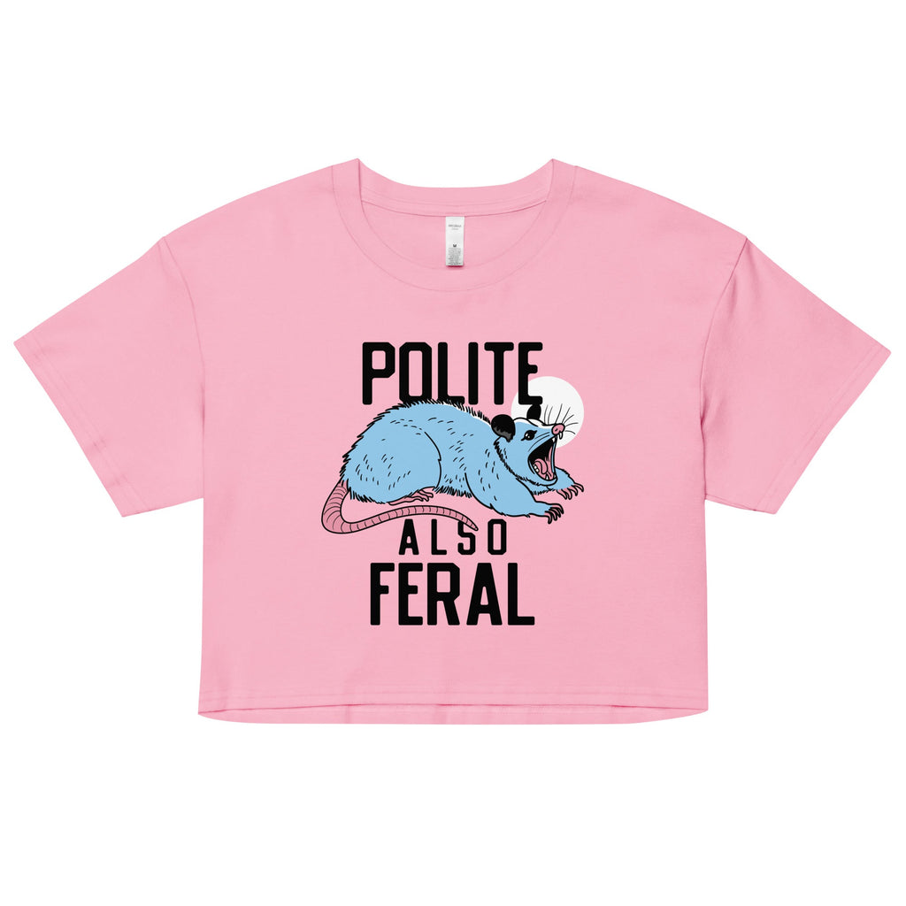 Polite Also Feral Women's Crop Tee