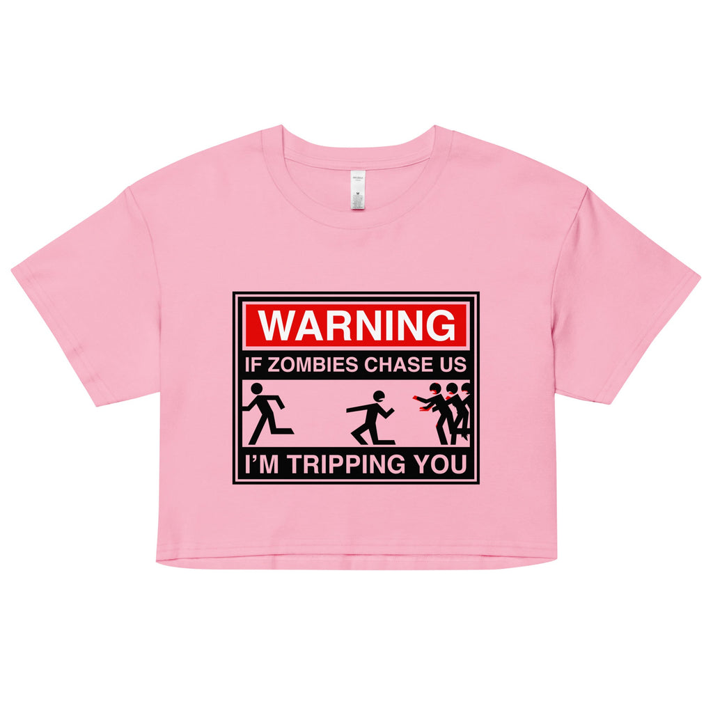 If Zombies Chase Us Women's Crop Tee