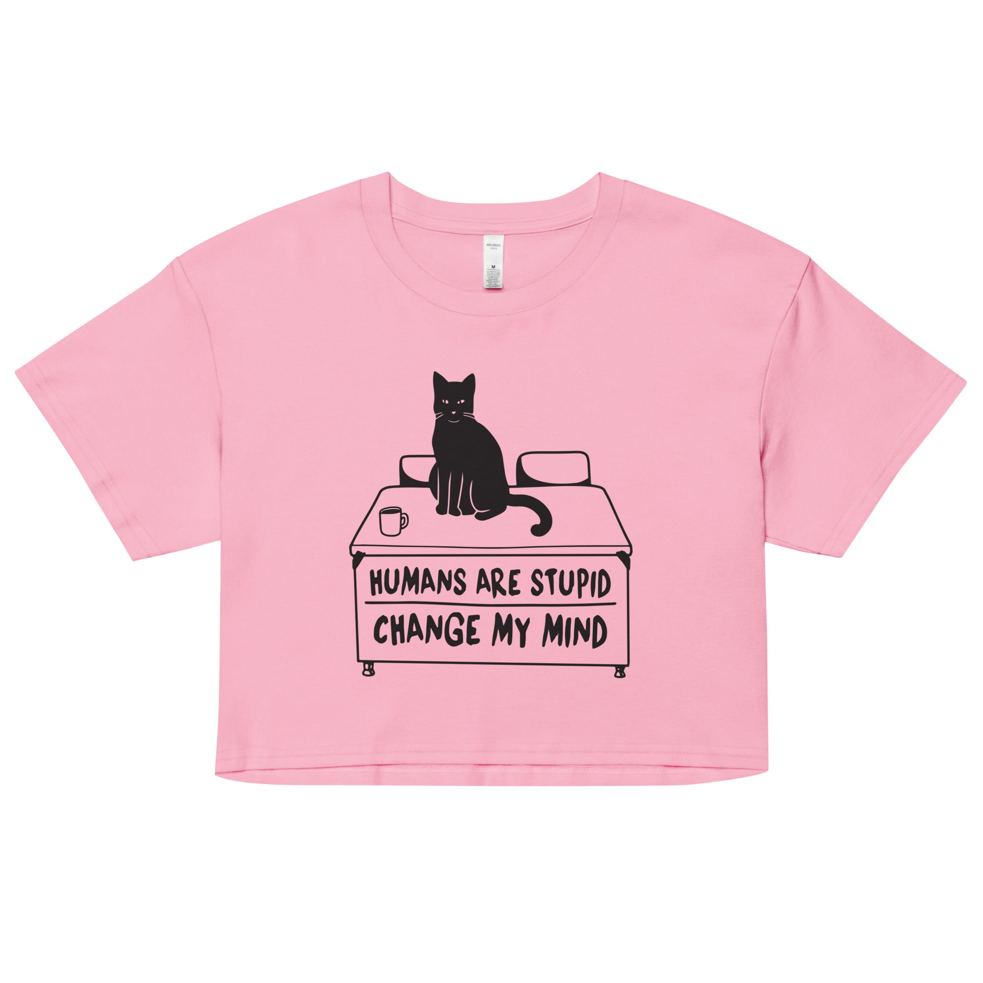 Humans Are Stupid Women's Crop Tee