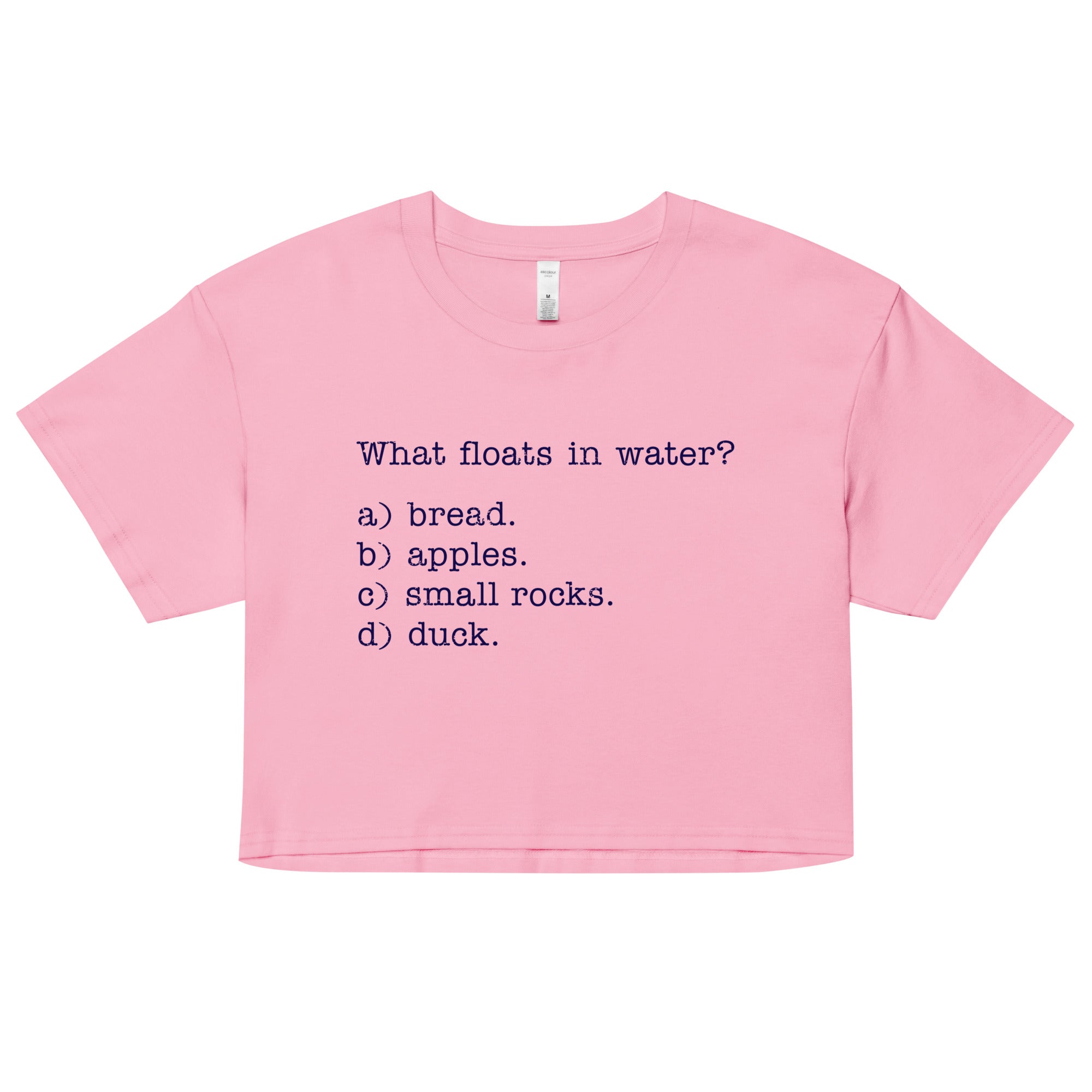What Floats In Water? Women's Crop Tee