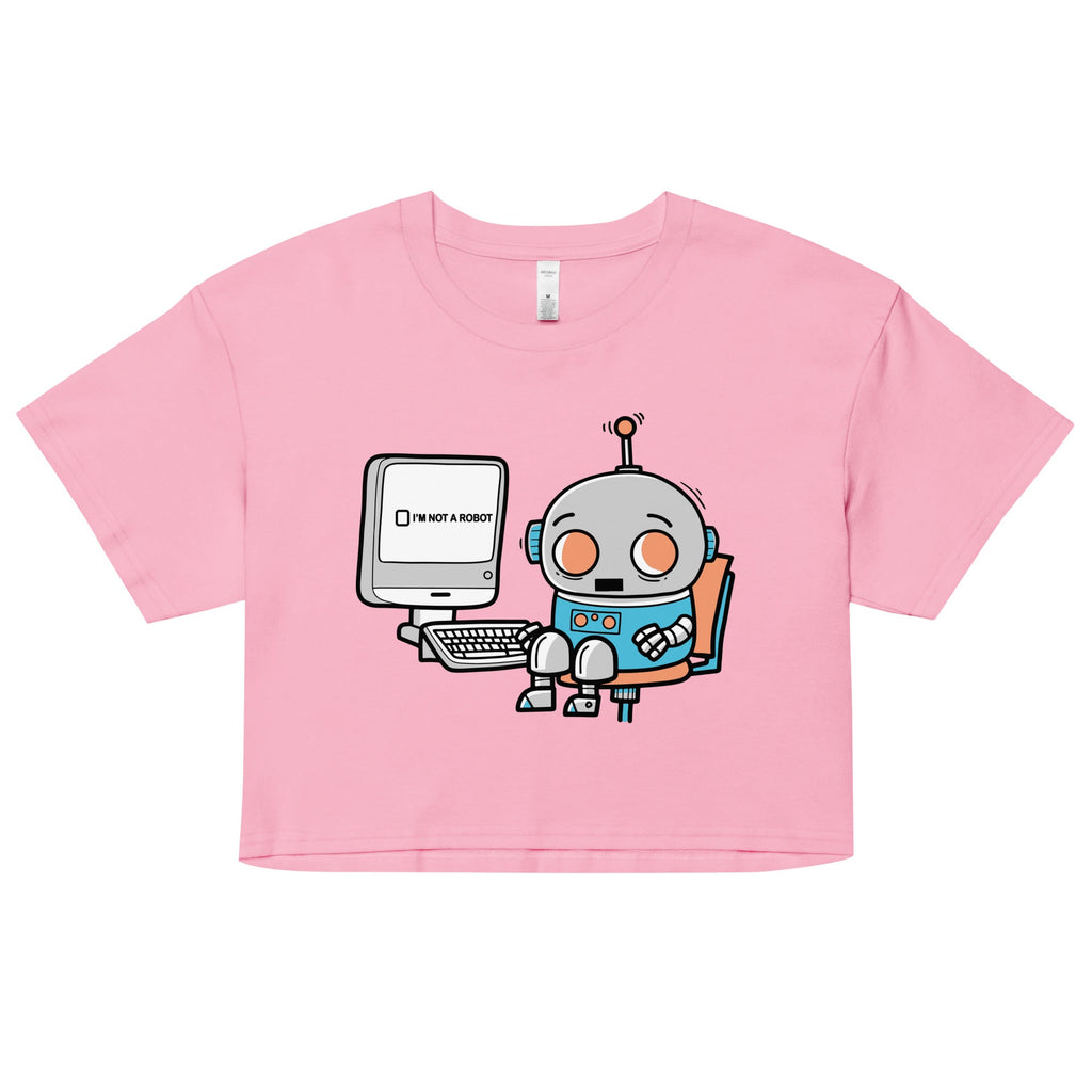 Robot Captcha Women's Crop Tee