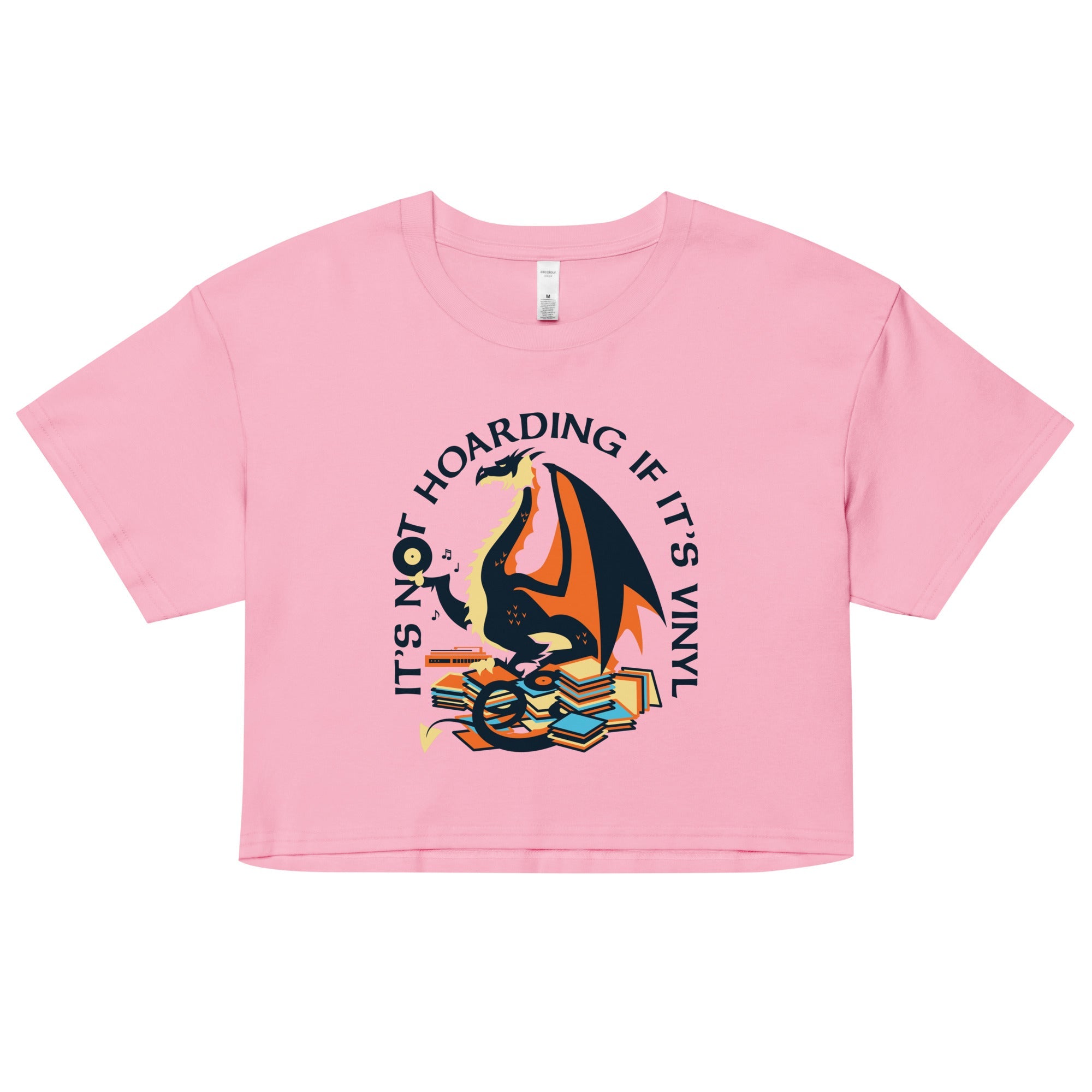 It's Not Hoarding If It's Vinyl Women's Crop Tee