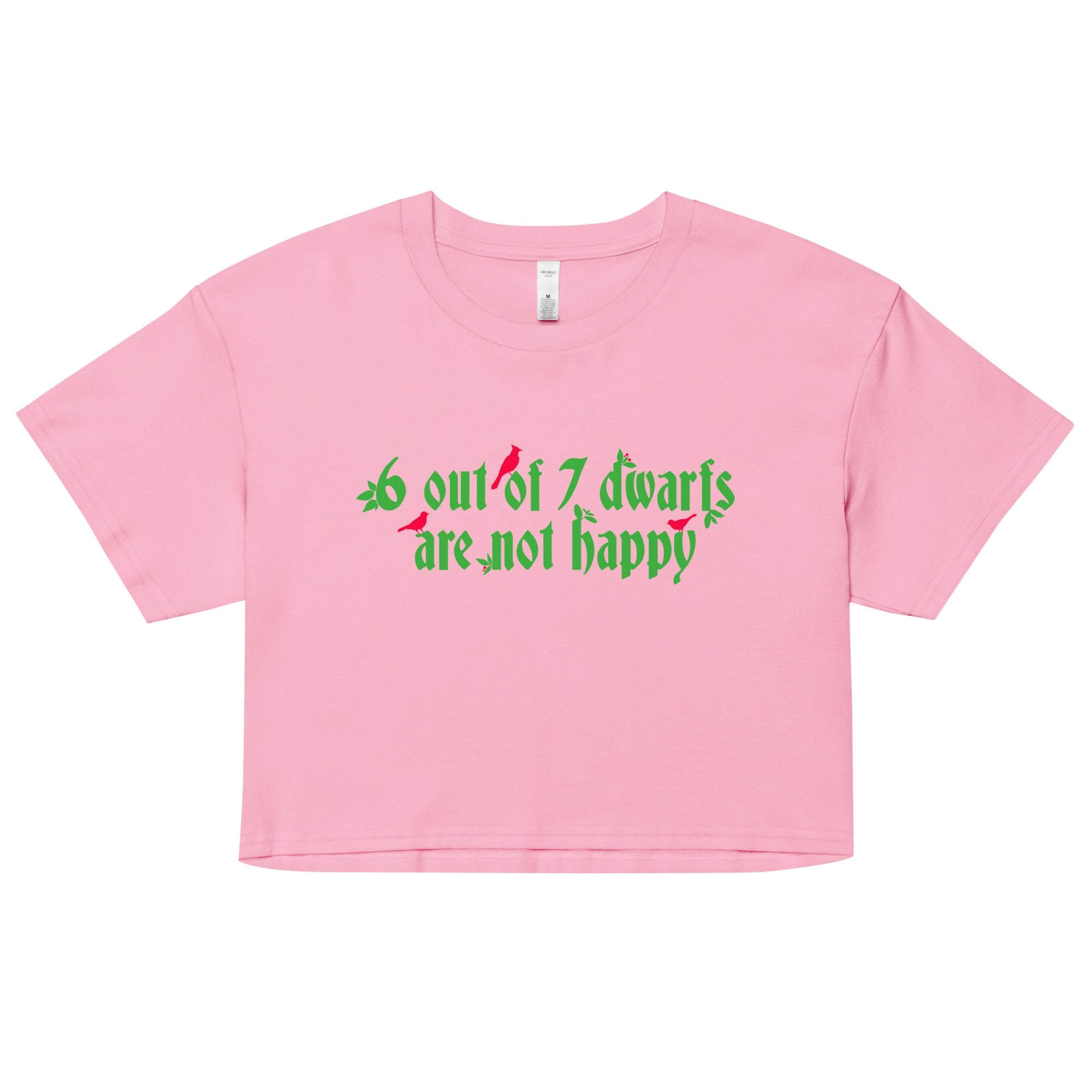 6 Out Of 7 Dwarfs Women's Crop Tee