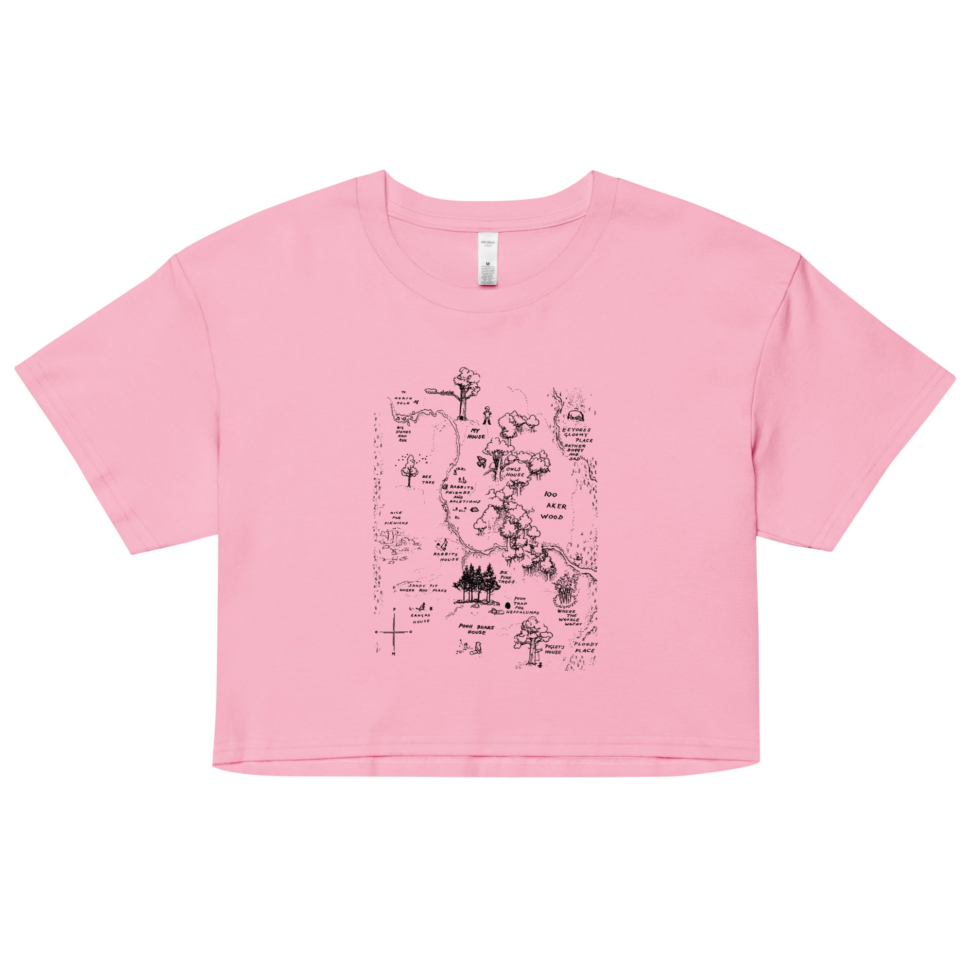 100 Acre Map Women's Crop Tee