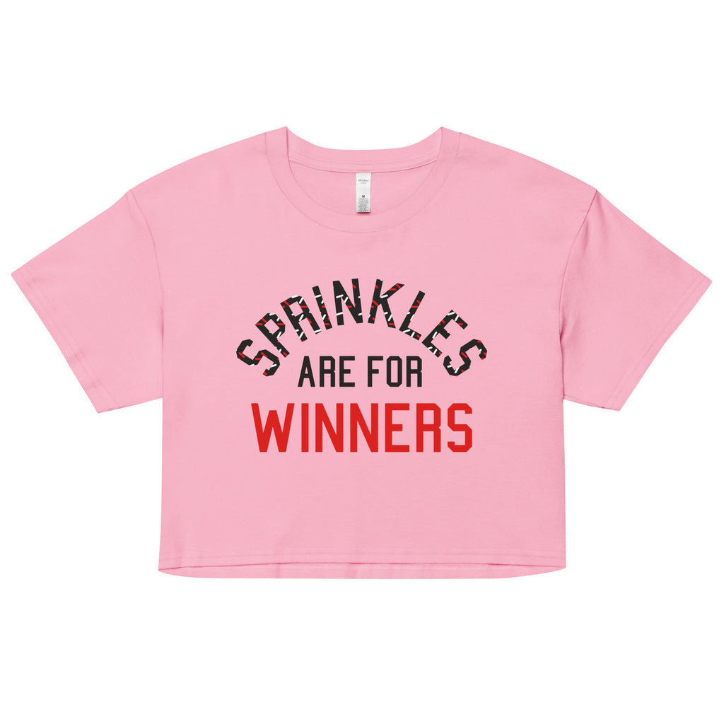 Sprinkles Are For Winners Women's Crop Tee