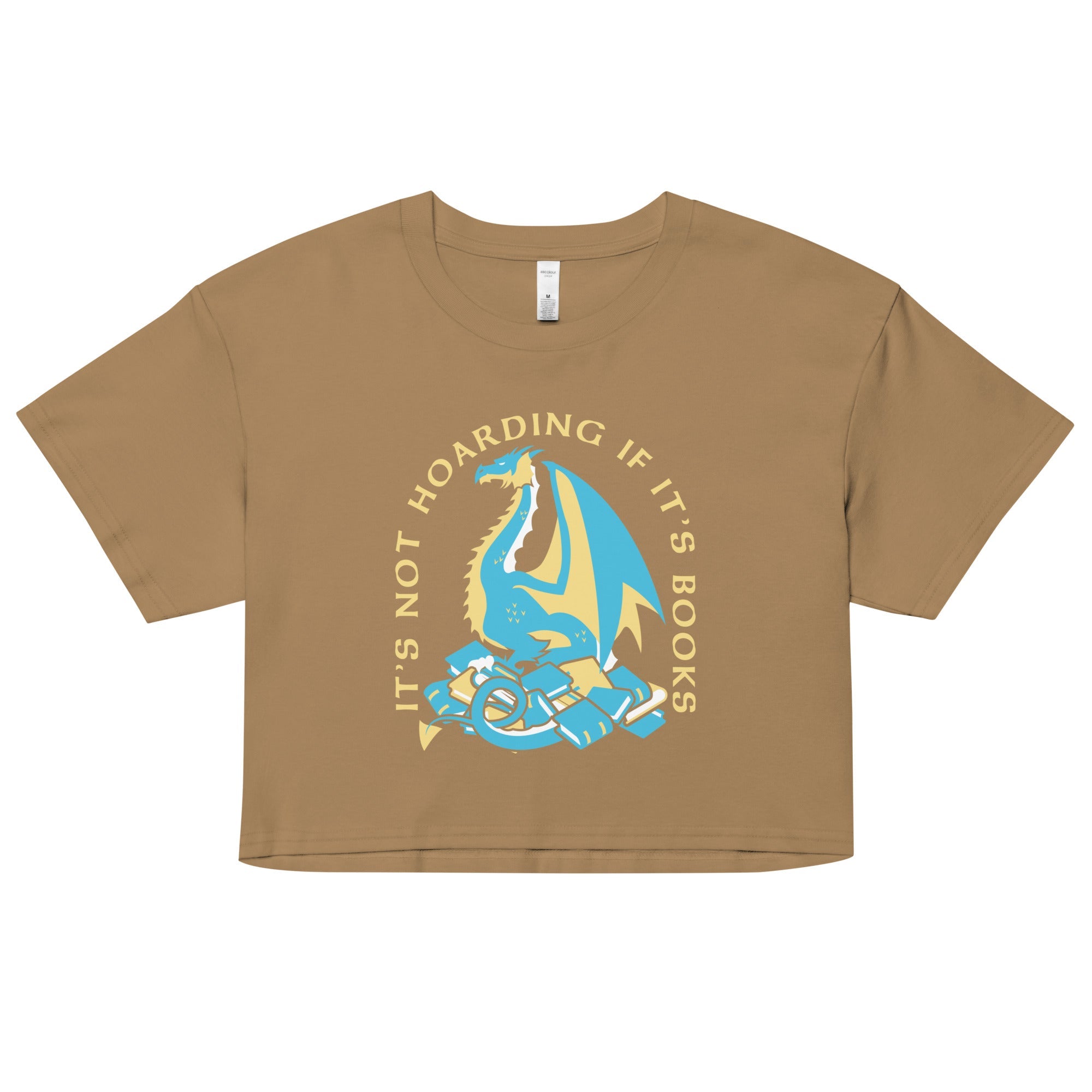 It's Not Hoarding If It's Books Women's Crop Tee