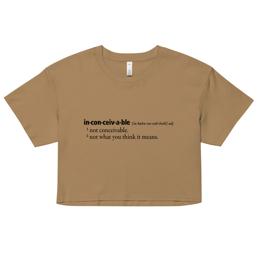 Inconceivable Definition Women's Crop Tee