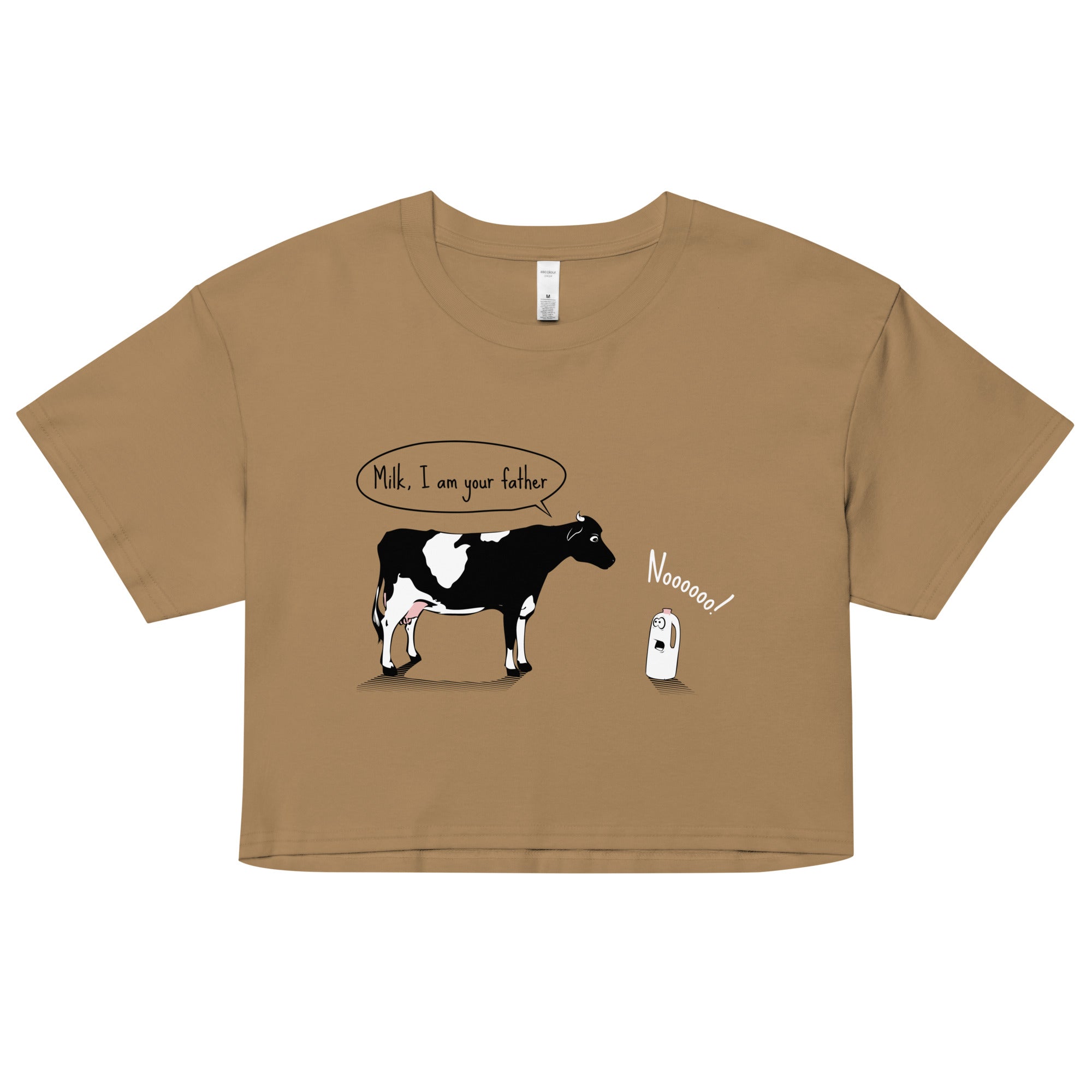 Milk, I am your father Women's Crop Tee