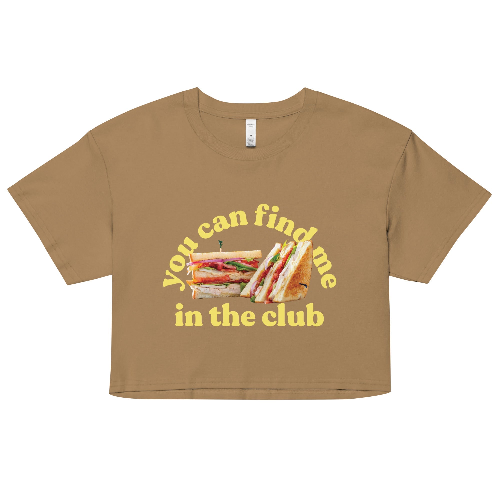 You Can Find Me In The Club Women's Crop Tee