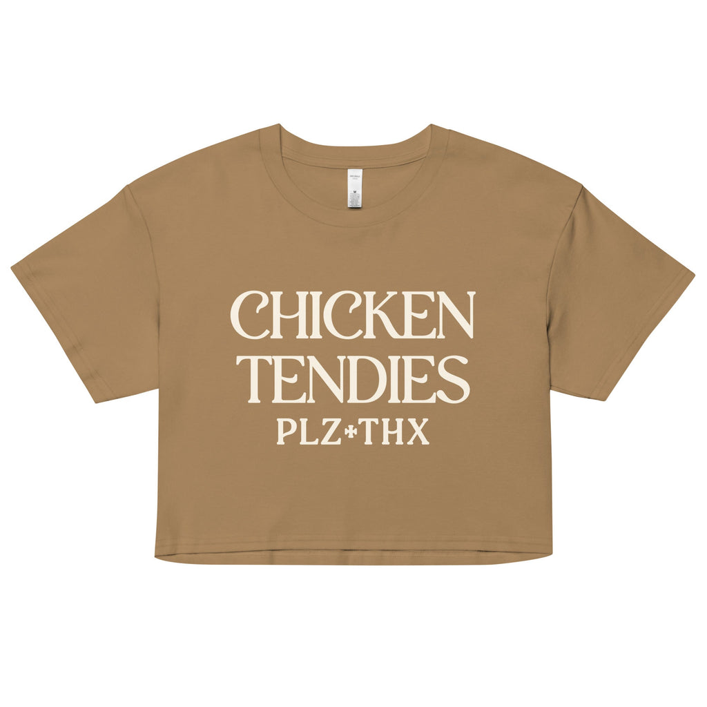 Chicken Tendies Plz Thx Women's Crop Tee
