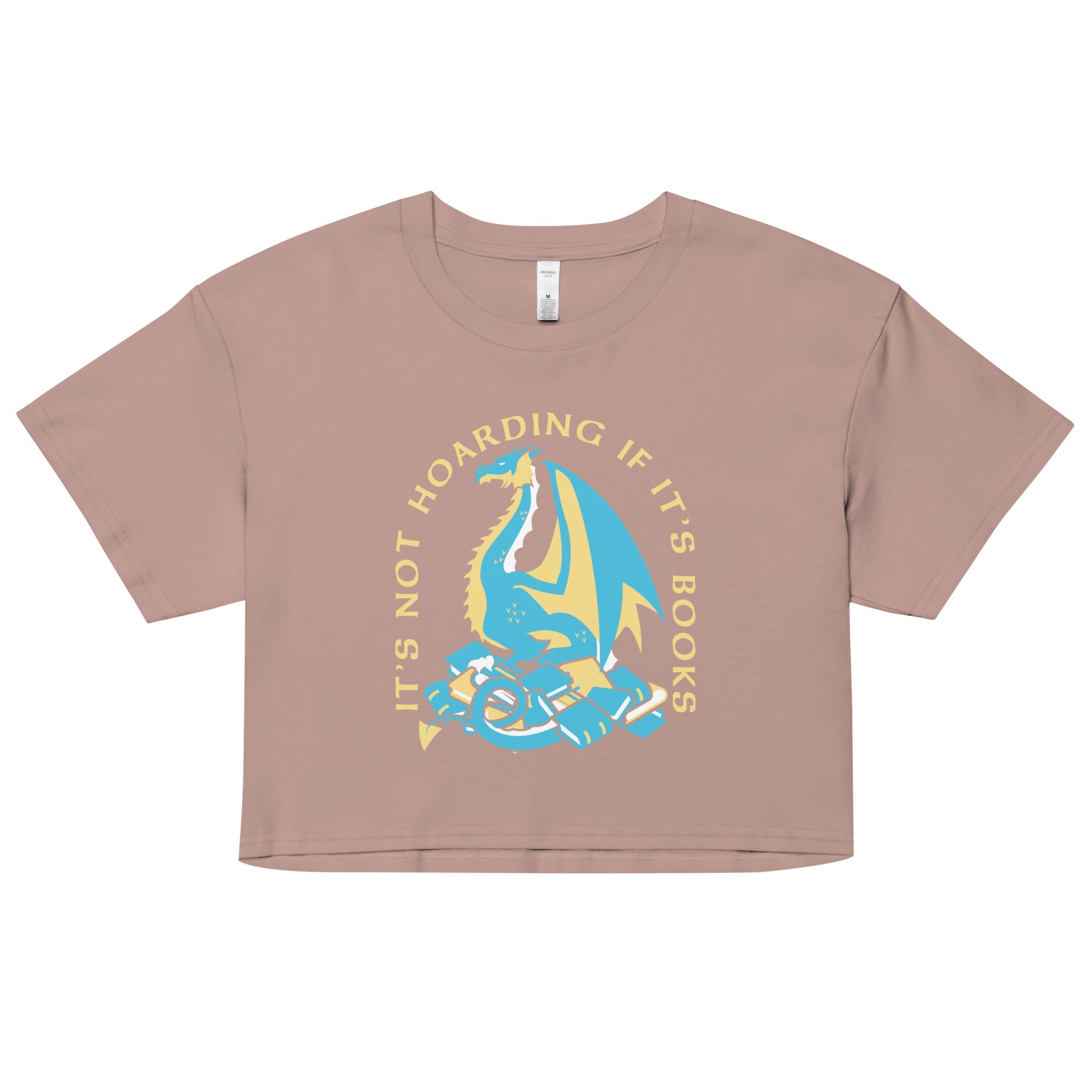 It's Not Hoarding If It's Books Women's Crop Tee