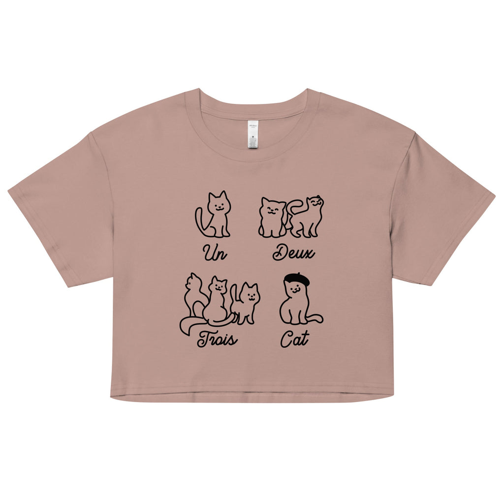 Un Deux Trois Cat Women's Crop Tee