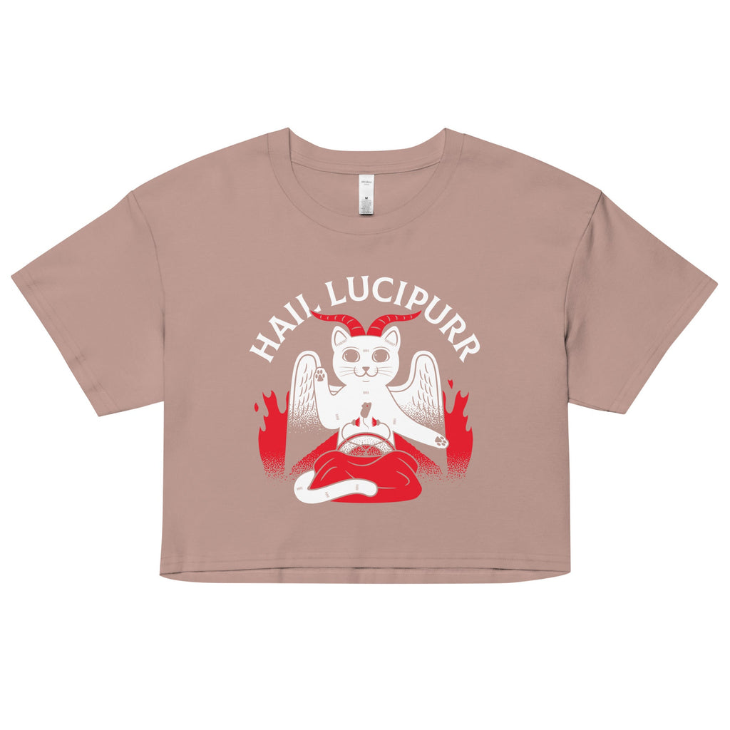 Hail Lucipurr Women's Crop Tee