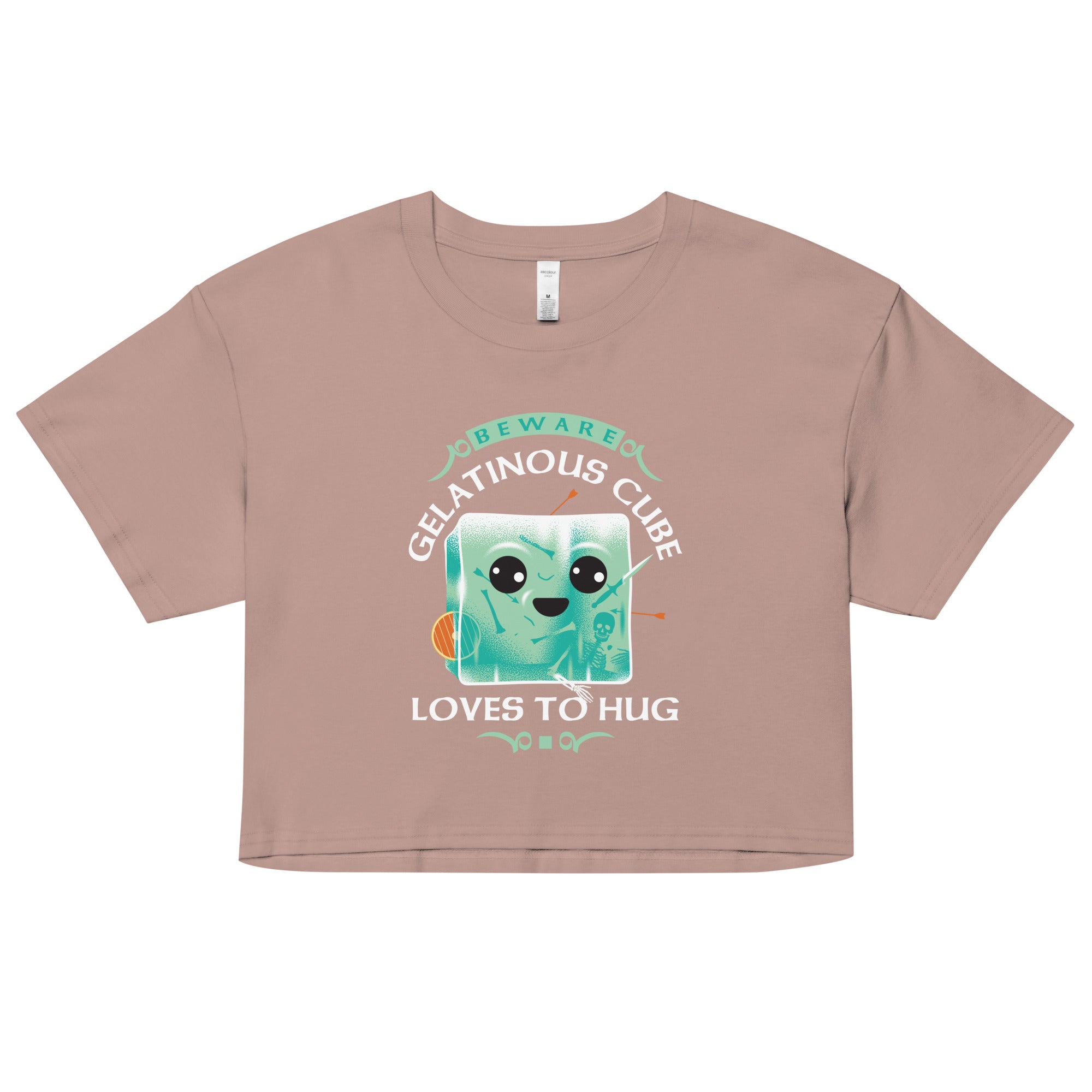Gelatinous Cube Loves To Hug Women's Crop Tee