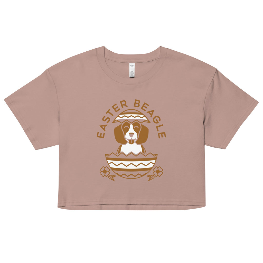 Easter Beagle Women's Crop Tee
