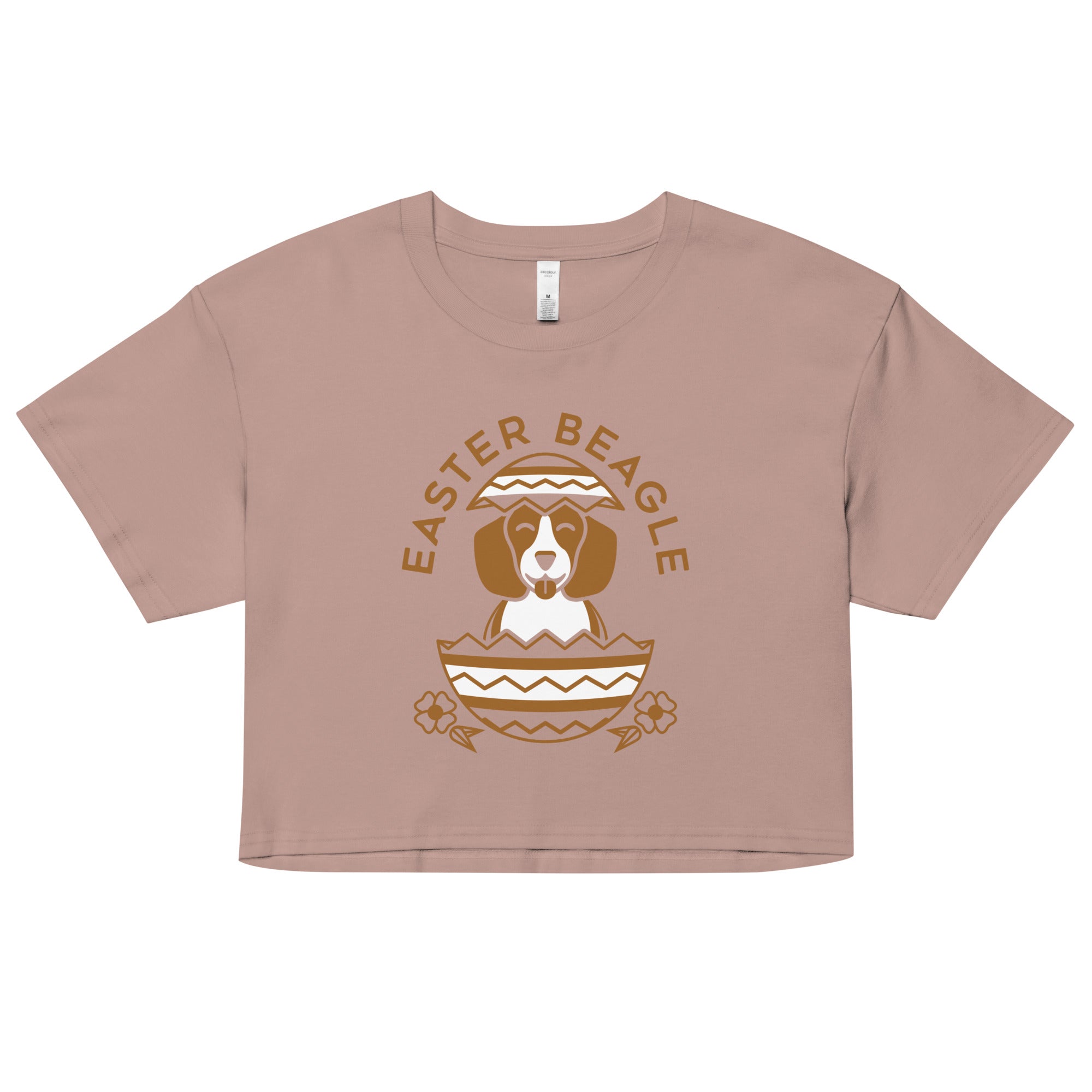 Easter Beagle Women's Crop Tee
