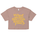 What About Second Breakfast? Women's Crop Tee